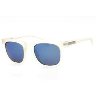 Calvin Klein Retail R722S Sunglasses MATTE CRYSTAL CLEAR/Blue Unisex-AmbrogioShoes