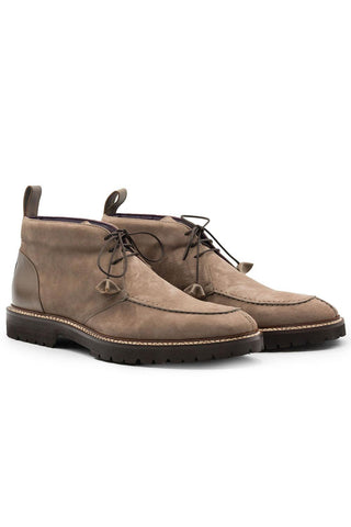 Campo High Suede Chukka Boot - Taupe-Dellamoda