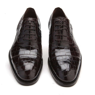 Caporicci 1102 Men's Shoes Exotic Alligator Cap-Toe Oxfords 1102 (CAP1012)-AmbrogioShoes