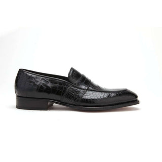 Caporicci 1208 Men's Shoes Exotic Alligator Skin Split-Toe Loafers (CAP1100)-AmbrogioShoes
