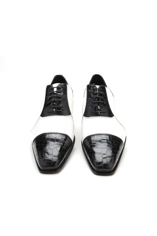 Caporicci 201 Alligator Cap-Toe Oxford-AmbrogioShoes