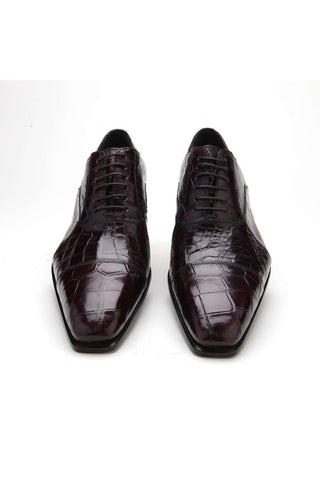 Caporicci 201 Alligator Cap-Toe Oxford-AmbrogioShoes