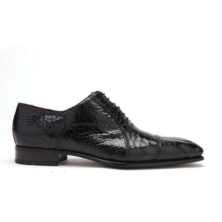 Caporicci 201 Men's Shoes Exotic Alligator Skin Cap-Toe Oxfords (CAP1026)-AmbrogioShoes