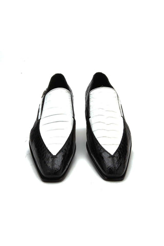 Caporicci 203 Alligator Skin Split-Toe Loafer-AmbrogioShoes