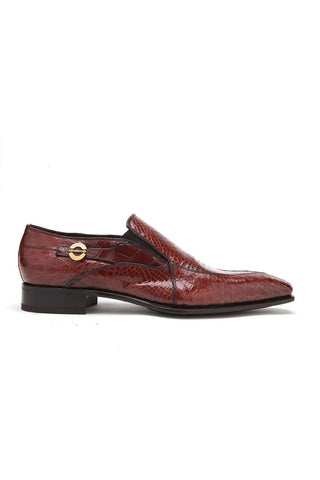 Caporicci 203 Alligator Skin Split-Toe Loafer-AmbrogioShoes