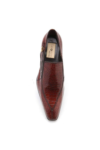 Caporicci 203 Alligator Skin Split-Toe Loafer-AmbrogioShoes