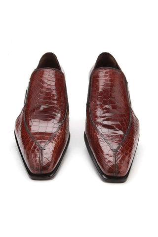 Caporicci 203 Alligator Skin Split-Toe Loafer-AmbrogioShoes