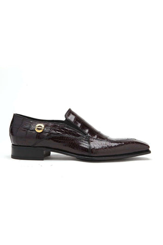 Caporicci 203 Alligator Split-Toe Loafer
