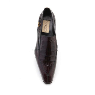Caporicci 203 Men's Shoes Exotic Alligator Skin Slip-On Split-Toe Loafers (CAP1004)-AmbrogioShoes