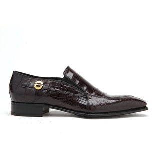 Caporicci 203 Men's Shoes Exotic Alligator Skin Slip-On Split-Toe Loafers (CAP1004)-AmbrogioShoes