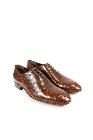 Caporicci 2543 Alligator Wholecut Oxford-AmbrogioShoes
