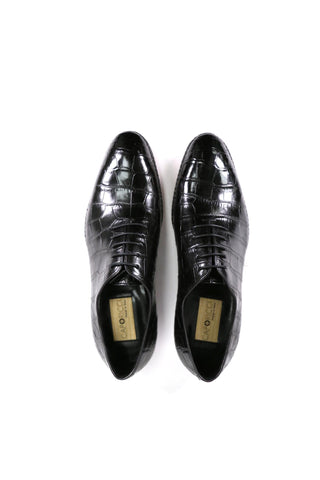 Caporicci 2543 Alligator Wholecut Oxford-AmbrogioShoes