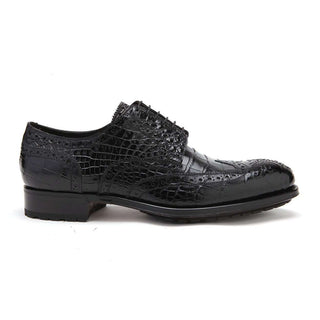 Caporicci 3318 Alligator Skin Wing-Tip Derby-AmbrogioShoes