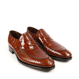 Caporicci 3321 Alligator Penny Loafer-AmbrogioShoes