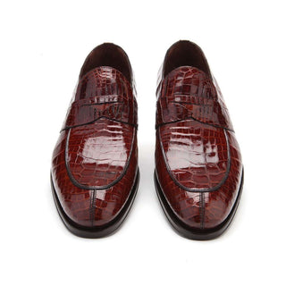 Caporicci 3321 Alligator Penny Loafer-AmbrogioShoes