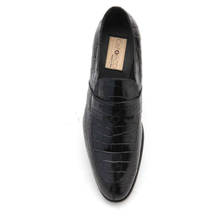 Caporicci 3321 Alligator Penny Loafer-AmbrogioShoes