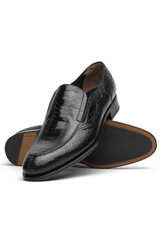 Caporicci 3324 Ostrich & Peccary Loafer-AmbrogioShoes