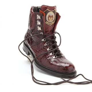 Caporicci Men's Luxury Italian Shoes Sport & Rust Alligator Boots ART570 (CAP1031)-AmbrogioShoes