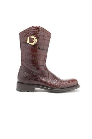 Caporicci 573 Alligator Buckle Boot-AmbrogioShoes