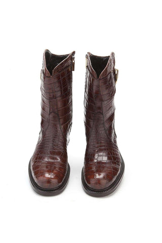 Caporicci 573 Alligator Buckle Boot-AmbrogioShoes