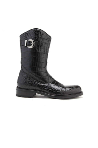 Caporicci 573 Alligator Buckle Boot-AmbrogioShoes