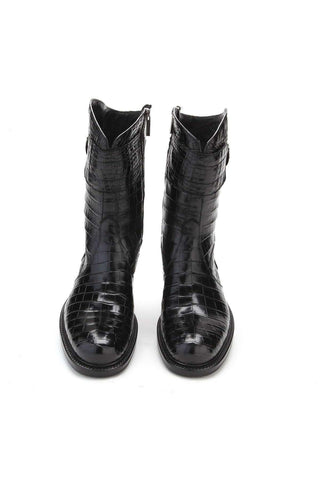 Caporicci 573 Alligator Buckle Boot-AmbrogioShoes