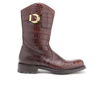 Caporicci 573 Men's Shoes Exotic Alligator Buckle Boots (CAP1025)-AmbrogioShoes