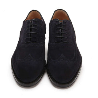 Caporicci Men's Luxury Italian Shoes Black Suede Loafers ART921 (CAP1032)-AmbrogioShoes