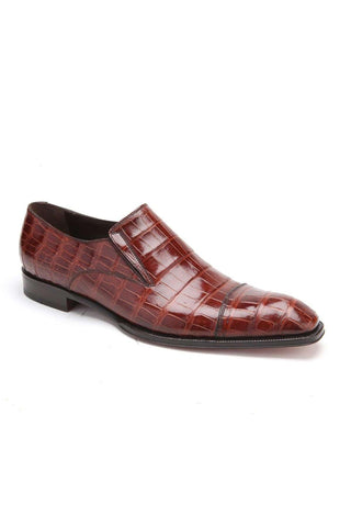 Caporicci 943 Alligator Cap-Toe Loafer-AmbrogioShoes