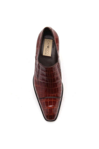 Caporicci 943 Alligator Cap-Toe Loafer-AmbrogioShoes