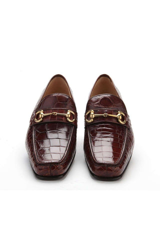 Caporicci 9872 Alligator Horse-Bit Loafer-AmbrogioShoes