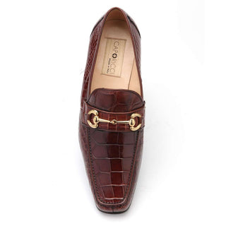 Caporicci 9872 Exotic Alligator Skin Horse-Bit Loafers (CAP1120)-AmbrogioShoes