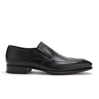 Caporicci Men's Luxury Italian Shoes Black Calfskin Loafers ART9921 (CAP1046)-AmbrogioShoes