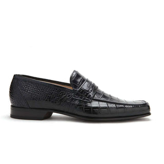 Caporicci 9961 Men's Luxury Italian Designer Shoes Black Alligator Loafers (CAP1021)-AmbrogioShoes