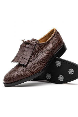 Caporicci Alligator Golf Oxford-AmbrogioShoes
