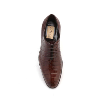 Caporicci Gregory 2542 Alligator Wholecut Oxford-AmbrogioShoes