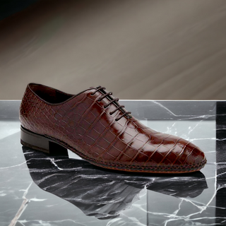 Caporicci Gregory 2542 Alligator Wholecut Oxford-AmbrogioShoes