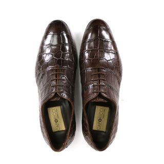 Caporicci Gregory 2542 Alligator Wholecut Oxford-AmbrogioShoes