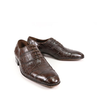 Caporicci Gregory 2542 Alligator Wholecut Oxford-AmbrogioShoes