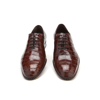 Caporicci Gregory 2542 Alligator Wholecut Oxford-AmbrogioShoes