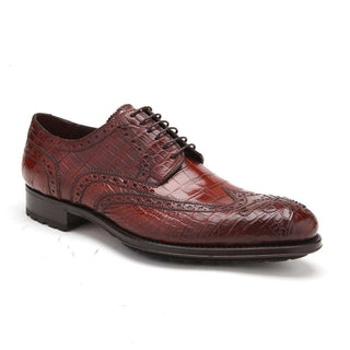 Caporicci Men's Luxury Italian Shoes Sport Alligator Oxfords ART3318 (CAP1015)-AmbrogioShoes
