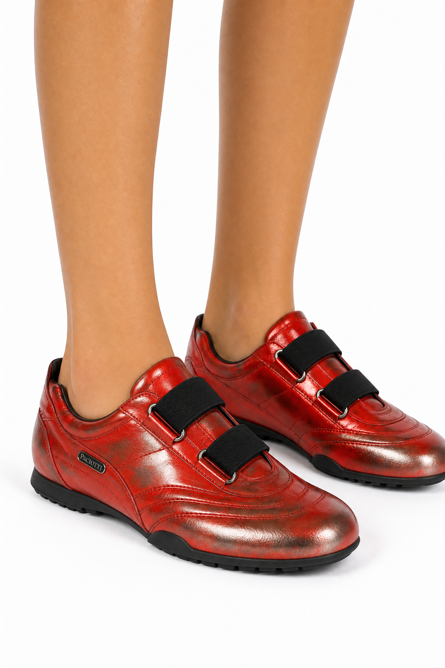 velcro dress shoes Mary Jane Tap Shoe 3/4 9 (T) 7 10 (T) 7 Metallic Red Velcro Sneakers by