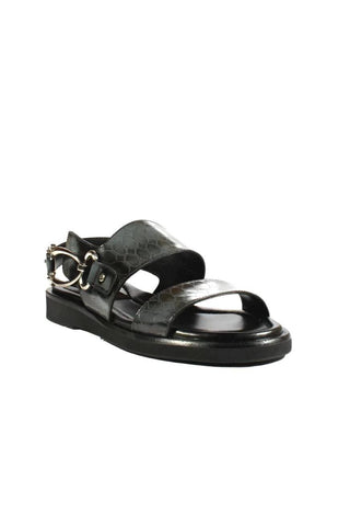 Cesare Paciotti Antique Fumo Glass Leather Gladiator Sandals (CPM2374)