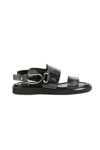 Cesare Paciotti Antique Fumo Glass Leather Gladiator Sandals (CPM2374)