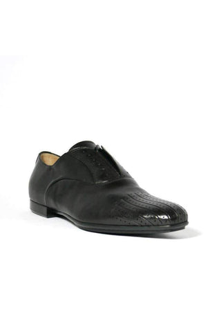 Cesare Paciotti Baby Horse Black Leather Loafers (CPM2314)