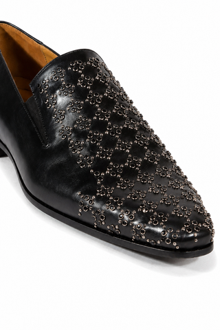 Cesare Paciotti Baby Lux Black Leather Loafers (CPM3118)