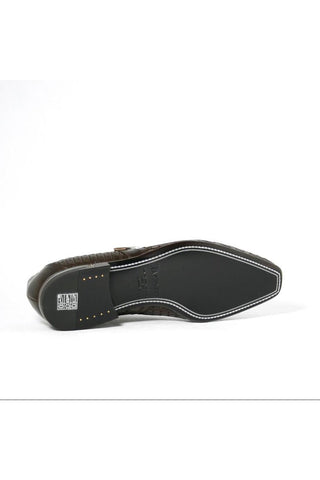 Cesare Paciotti Baby Lux Fondente Brown Buckled Loafers (CPM2331)