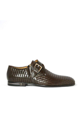 Cesare Paciotti Baby Lux Fondente Brown Buckled Loafers (CPM2331)
