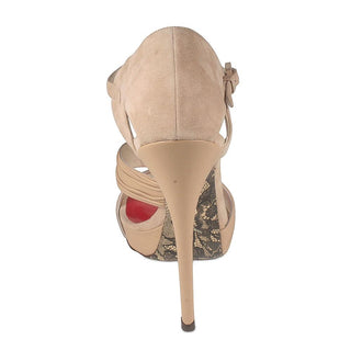 Cesare Paciotti Beige Leather Braided Woven Open-Toe Sandals (CPW636)