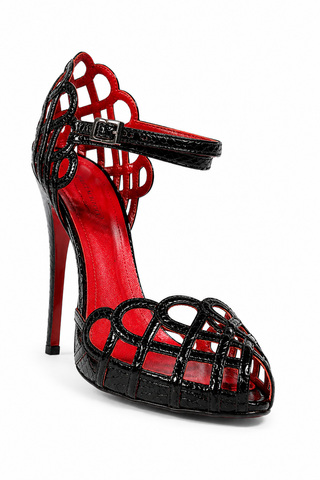Cesare Paciotti Black High Heel Platforms PZ615910Y (CPW554)